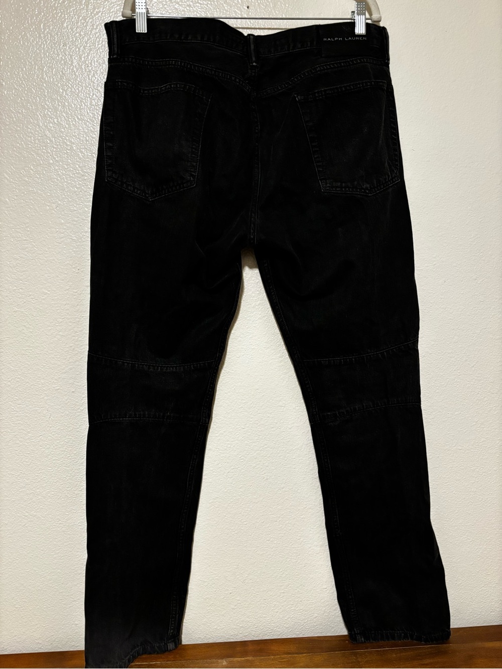 Ralph Lauren Black Label Cargo Jeans Mens 36x32 Pants Pockets Biker - Picture 8 of 10